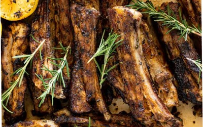 Grilled Lamb Ribs In Kafoi BBQ Sauce