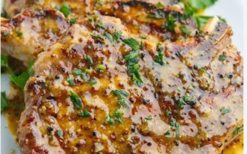 Grilled Pork Chops In Kafoi BBQ Sauce