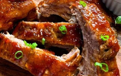 Grilled Pork Ribs In Kafoi BBQ Sauce