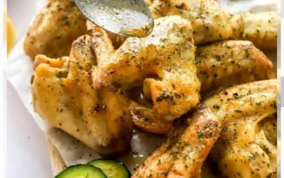 Lemon Sauce Wings Chicken